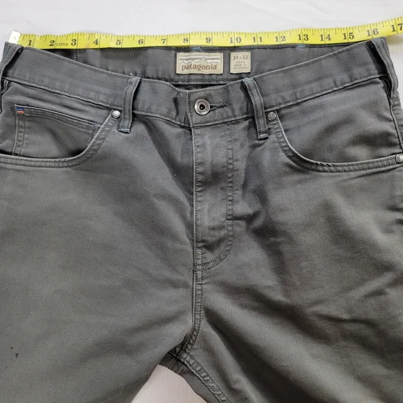 Patagonia Iron Clad Performance Twill Jeans Reg Straight Forge Grey Men's 34x32 - Picture 3 of 14